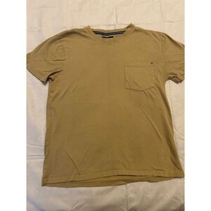 MBX Premium Goods Mens Tan Khaki Short Sleeve Pocket T-Shirt Size Small RN 75670
